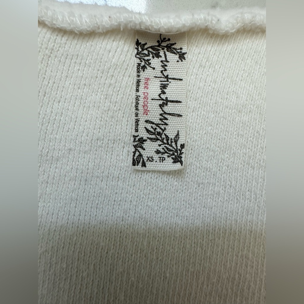 Free People White V-Neck Sweater - Picture 3 of 8